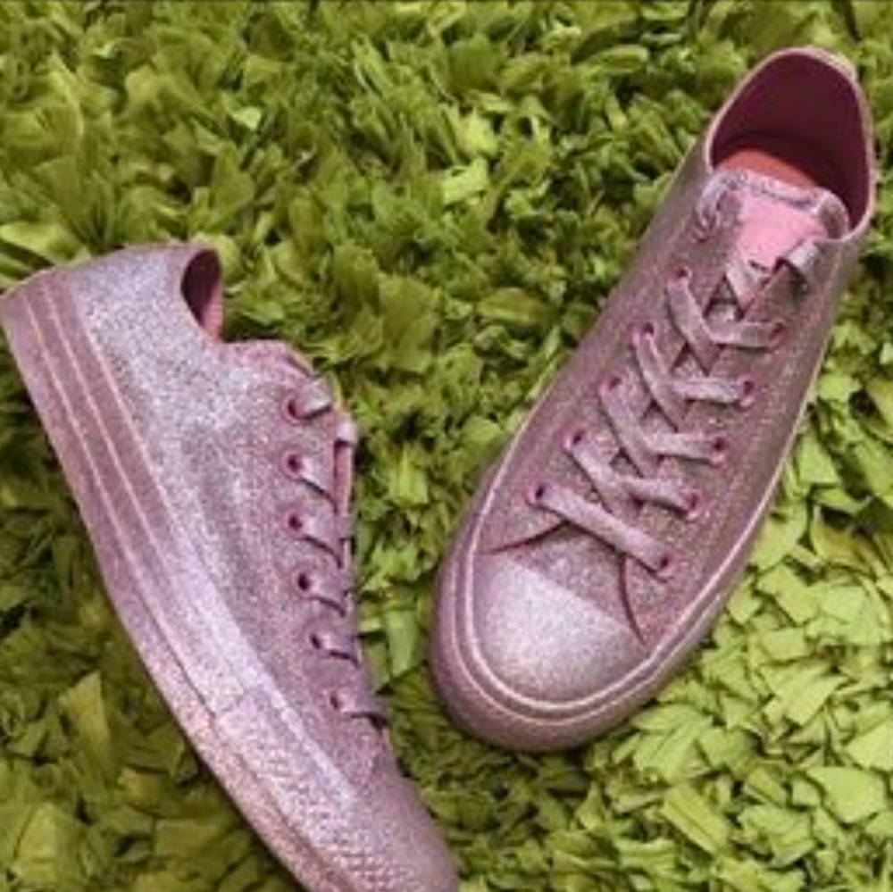 💎💥Pink glitter Converse💥💎